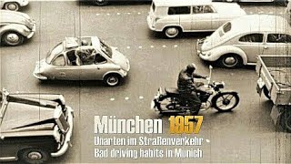 München 1957 - Unarten im Straßenverkehr - bad driving habits in Munich