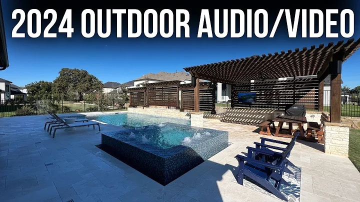 Pool Entertainment - Samsung Terrace TV & Focal OD8 Weatherproof Speakers w/ Sonos Flowermound, TX