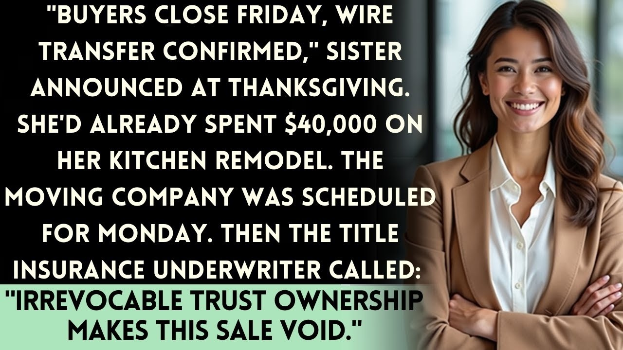 Sister Sold My Mountain Cabin For $890K — Until The Title Insurance Underwriter Found The Trust Docu