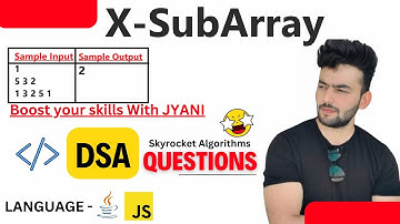 X Subarrays || Counting subarrays of length X with no integer greater than K in array DSA - Jyani
