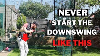 NEVER START YOUR GOLF DOWNSWING LIKE THIS! - DONT Pull The Shaft Down!