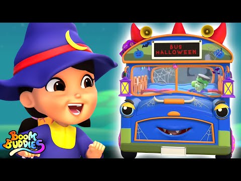 Жуткий колеса на автобусе песни и детей хэллоуин рифмы от Boom Buddies
