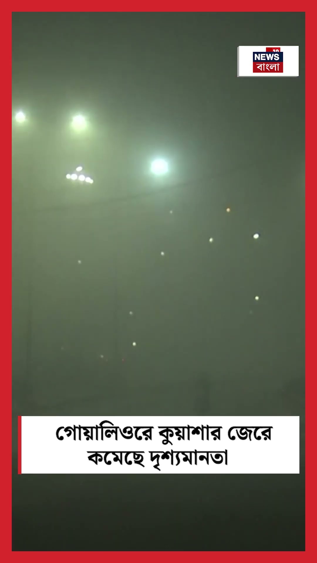 Gwalior এ Fog এর জেরে কমেছে দৃশ্যমানতা । N18S #shorts