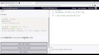 43 - Learn Basic JavaScript   Manipulate Arrays With push
