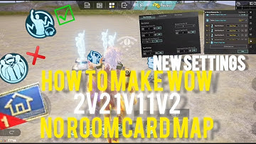 Wow Map Without Room Card 2v2 1v1 1v2 | How To Make Without Room Card Map 1v1Start 2v2 Start