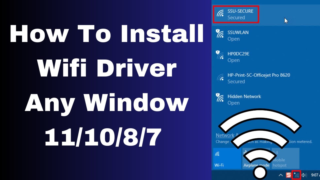 Pc Internet Driver How to Install Any Computer System & Laptop Wi fi Driver for Window 11 ...