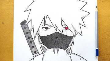 How to draw Kakashi with Sharingan step by step for beginners || Easy drawing for beginners