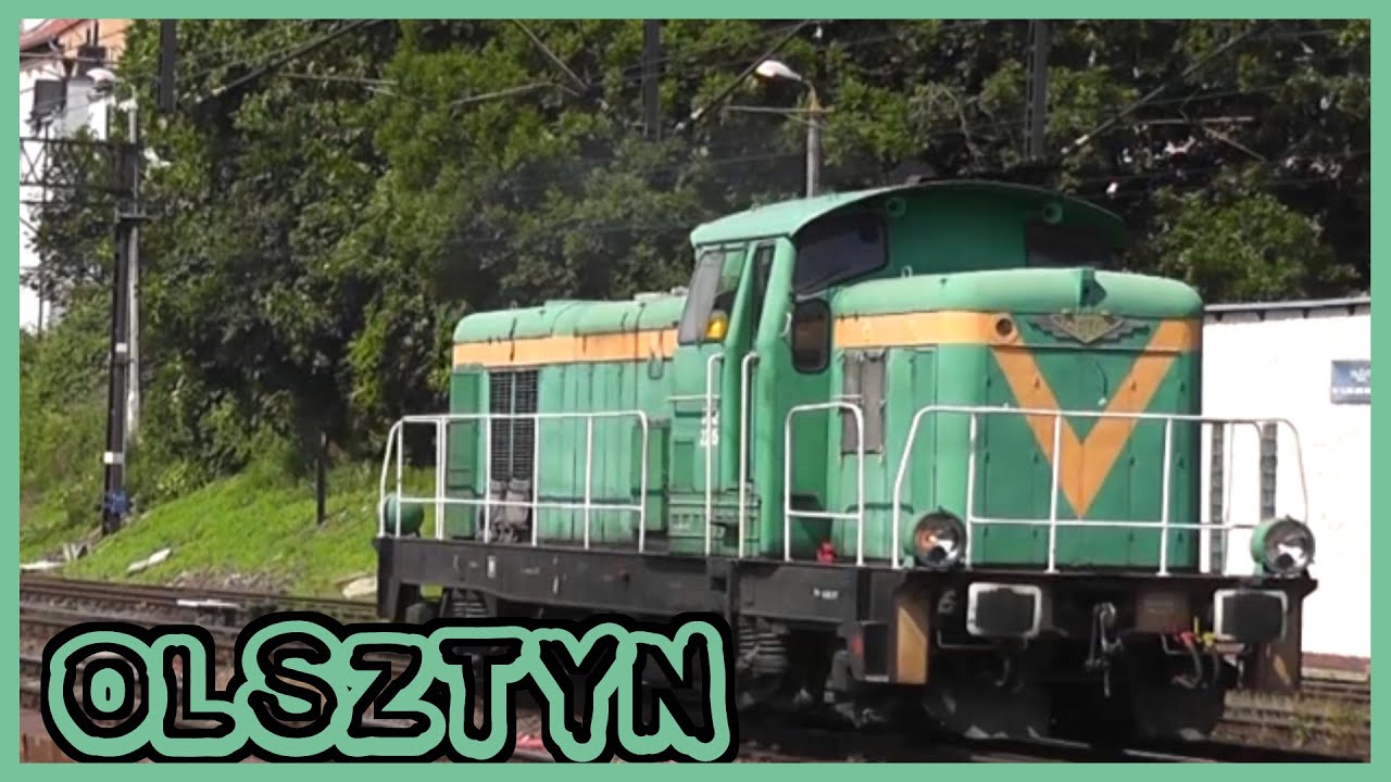 Kilka pociągów na stacji Olsztyn Gł [PKP IC, PR, PKP CARGO]