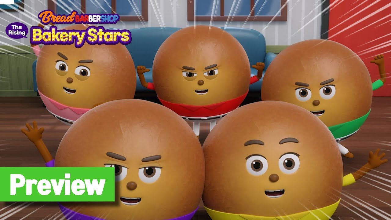 Bread Barbershop: Звёзды выпечки | The Mocha Bun Boys | превью | английский /анимация/десерт