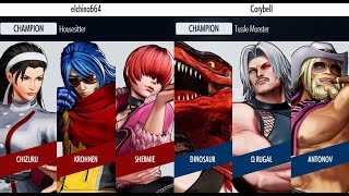 Kof Xv Elchino664 Shermiekrohnenchizuru Vs Corybell Dinosauro.rugalantonov Kof Xv Replays