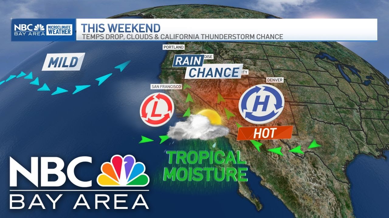 Bay Area forecast: Clouds and thunderstorm chances - YouTube