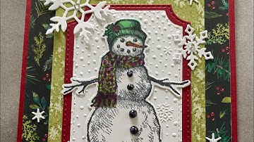 Snow wonder, sparkling snowflakes & snowy delights stamp sets used to make this card.