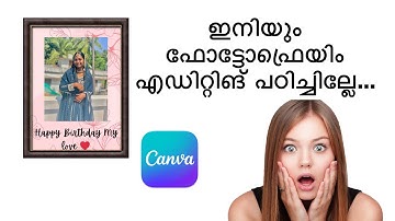 SIMPLE PHOTO FRAME EDITING USING CANVA APP| Canva | Editing | Frame | Simple pinterest
