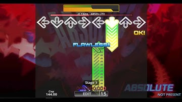 [DDR EDIT/DP] ABSOLUTE / dj TAKA (Lv. 15)
