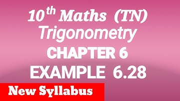 10th maths chapter 6 Example 6.28 tn samacheer shyni maths