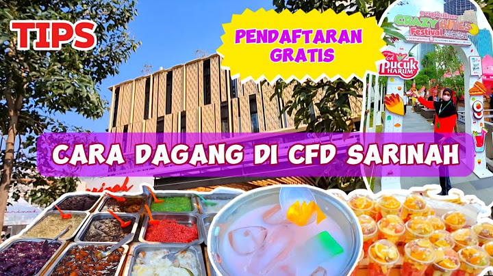 Gratis Pendaftaran Dagang di CFD Sarinah MH Thamrin | Car Free Day Sarinah