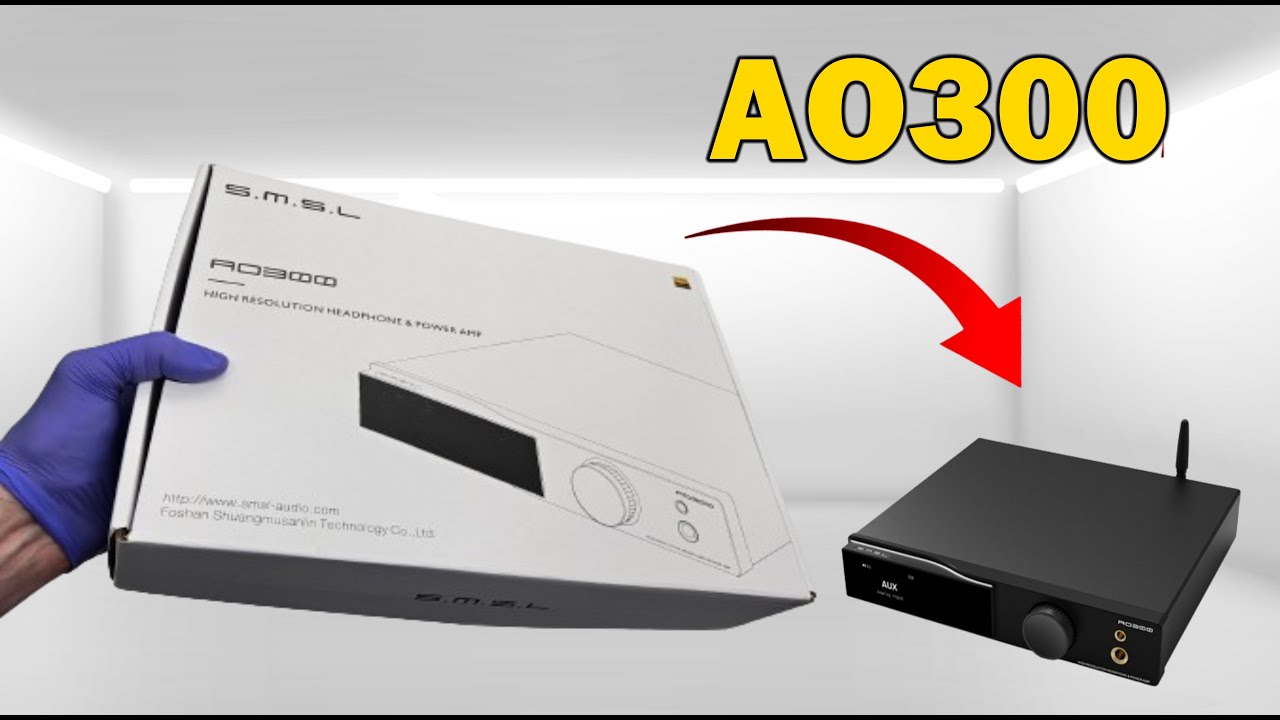 Unboxing SMSL AO300 Class D Power Amplifier - ASMR - YouTube