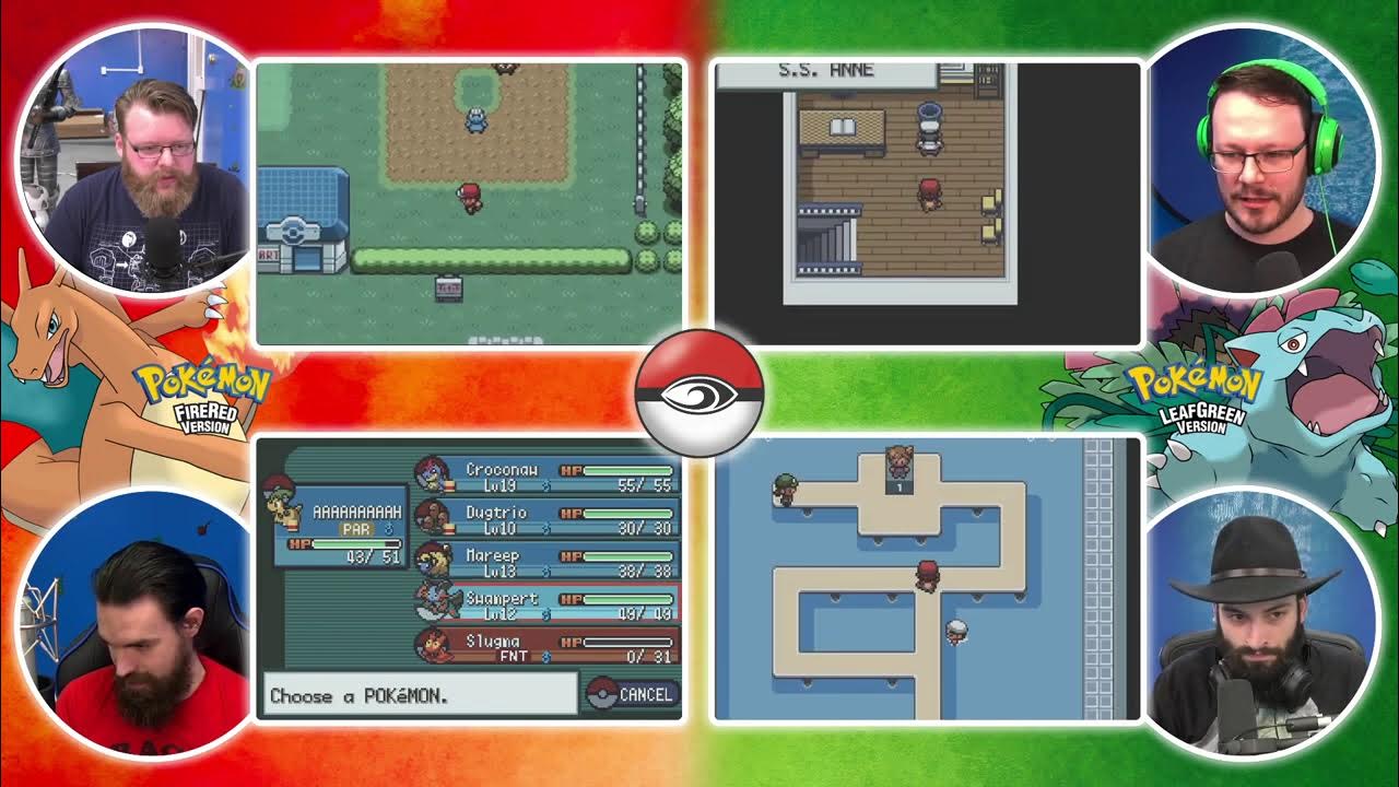 Pokemon FireRed and LeafGreen - 4-Way Randomizer Race - Highlight