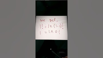 Why 0! = 1? What do you think about the proof? #Shorts #Mathematics