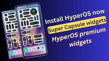 Install HyperOS premium super capsule widgets in any Xiaomi Device 📱