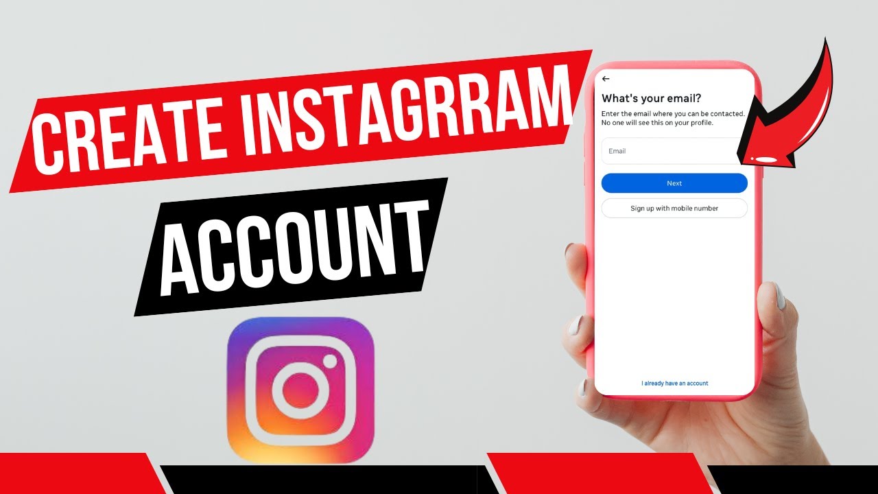 How to create an Instagram account on mobile with email address 2026