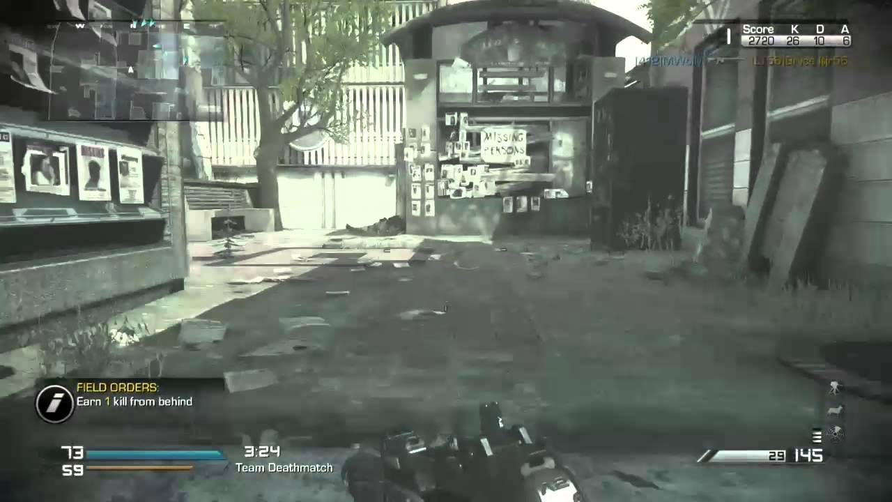 Call of Duty ghost Panic Knife Ripper GAMEPLAY