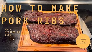 How to Make Pork BBQ Ribs the Easy Way! Learn in 6 Minutes! (Baby Back vs. Spare Ribs)