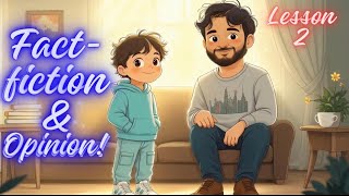 اسهل شرح لديسكفر جرايد ٣-_Fact,fiction and opinion Theme 3-Chapter 3-lesson 2