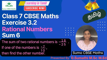 CBSE Class 7 Maths | Rational Numbers | Exercise 3.2 Sum 6 | Sumo CBSE Maths