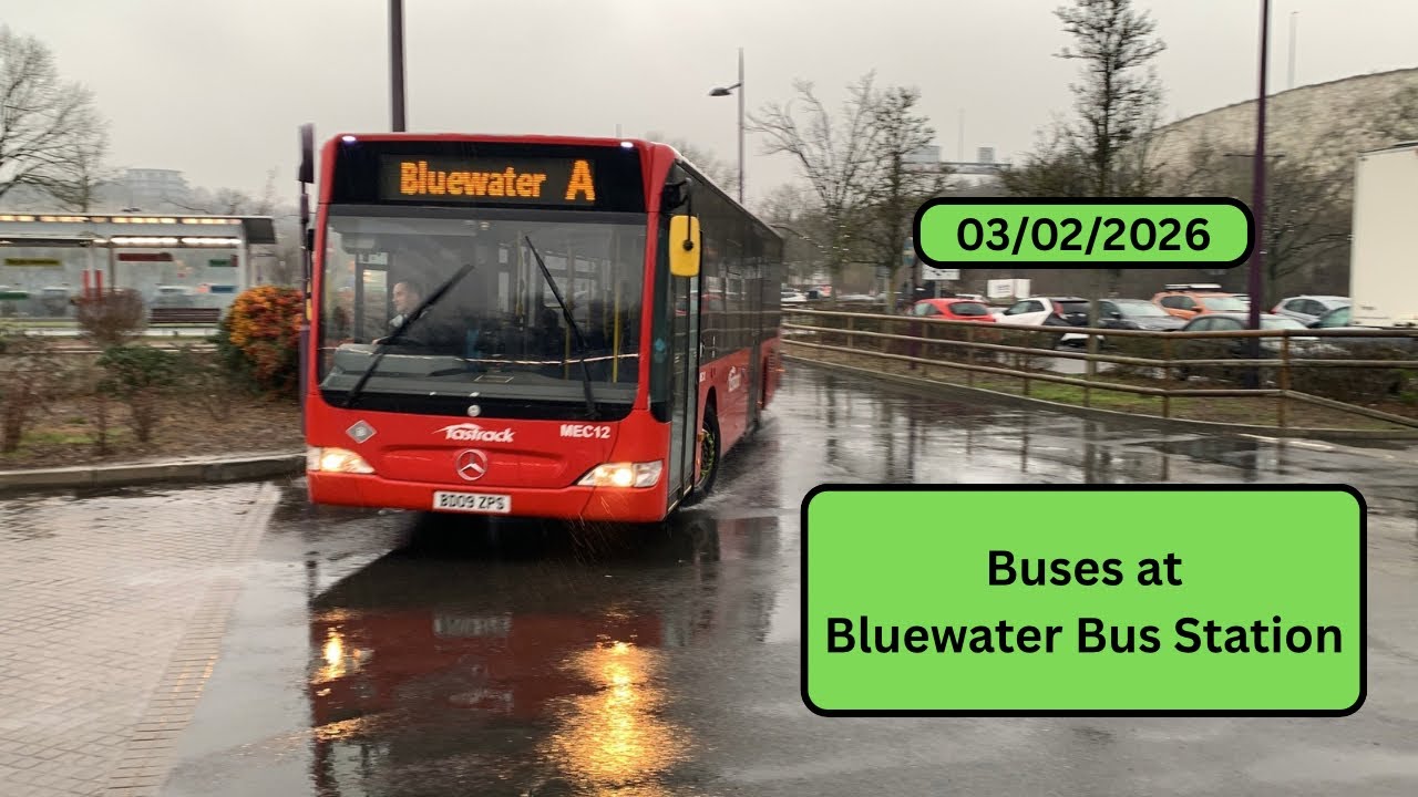 Buses at Bluewater Bus Station - 03/02/2026