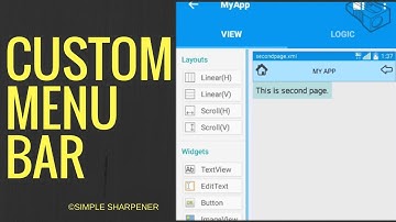 Create CUSTOM MENU BAR