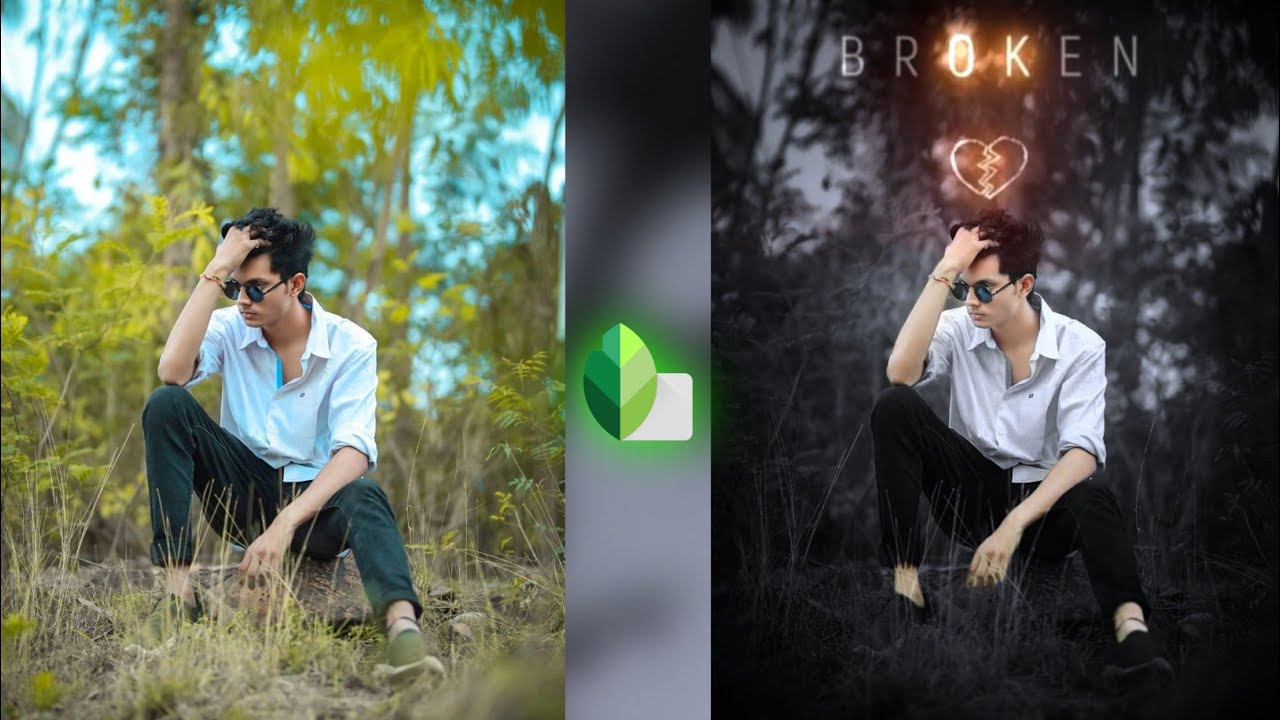 Snapseed Broken Photo Editing || Snapseed Background Colour Change || Snapseed Photo Editing 2021
