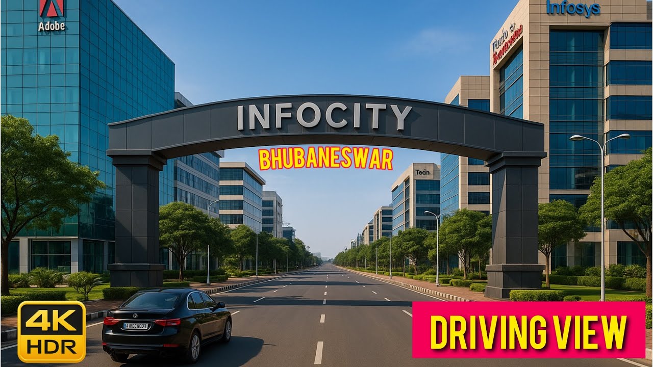 Infocity area BHUBANESWAR Driving view 