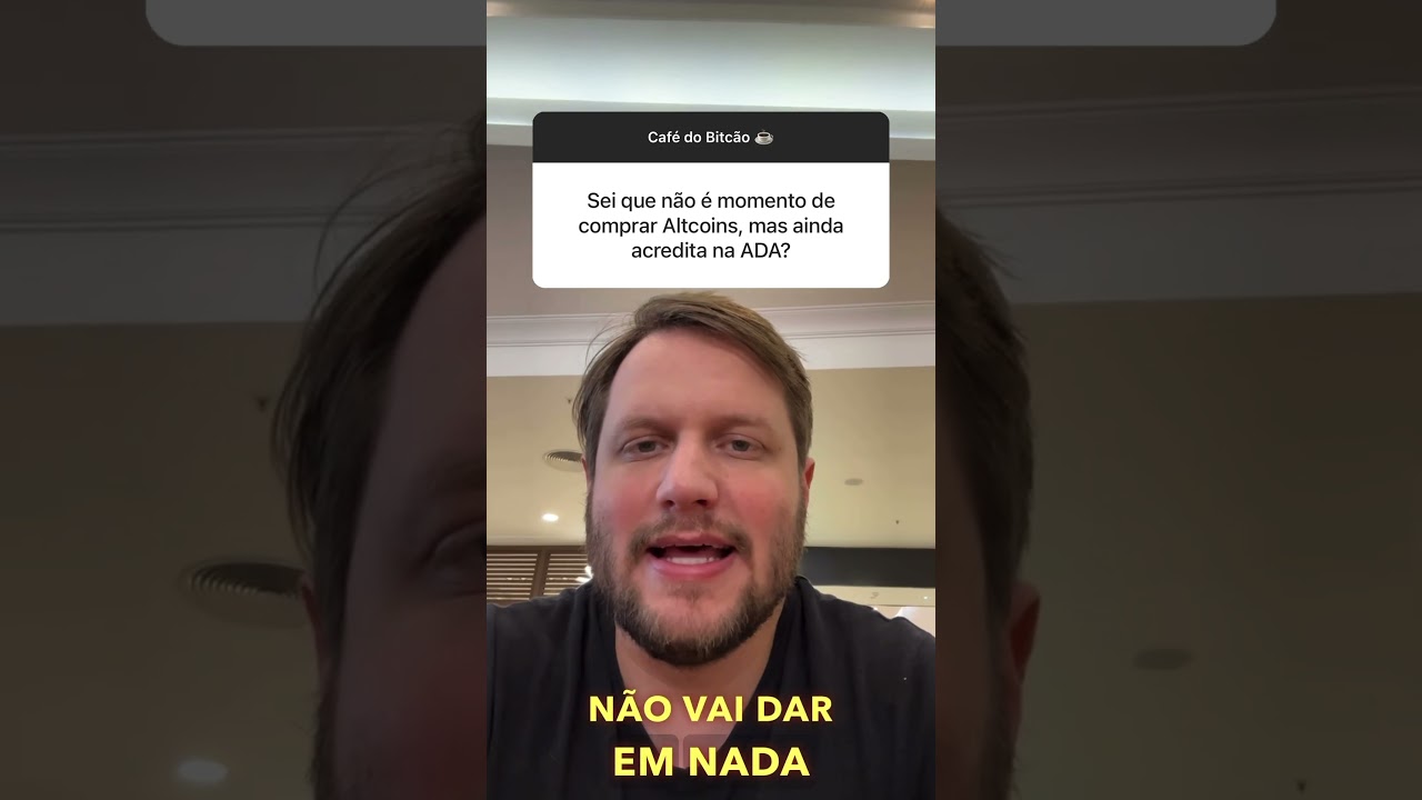 Não acredito mais na Cardano (ADA) 