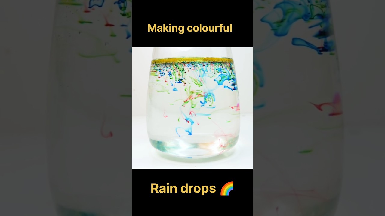 Making colourful rainbow drops 🌈| 