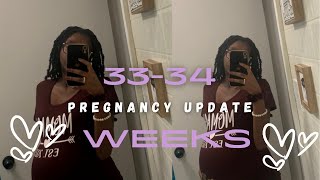 33-34 Weeks Twins Pregnancy Update | Come With Me To My Appointment | Twins Baby Bump Update