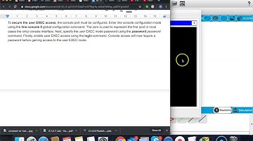 Securing user EXEC mode in the CISCO switch or Packet Tracer