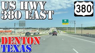 US 380 East  Denton to McKinney  Texas  4K Highway Drive