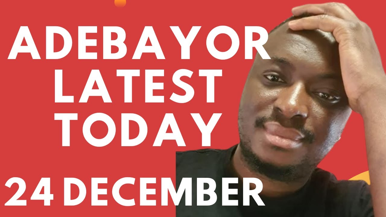 ADEBAYOR TODAY -24th DECEMBER 