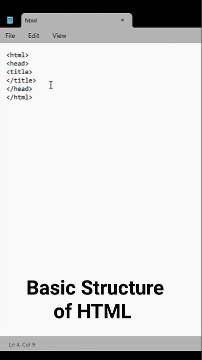 Basic Structure of HTML || HTML ka structure || HTML structure #html # ...