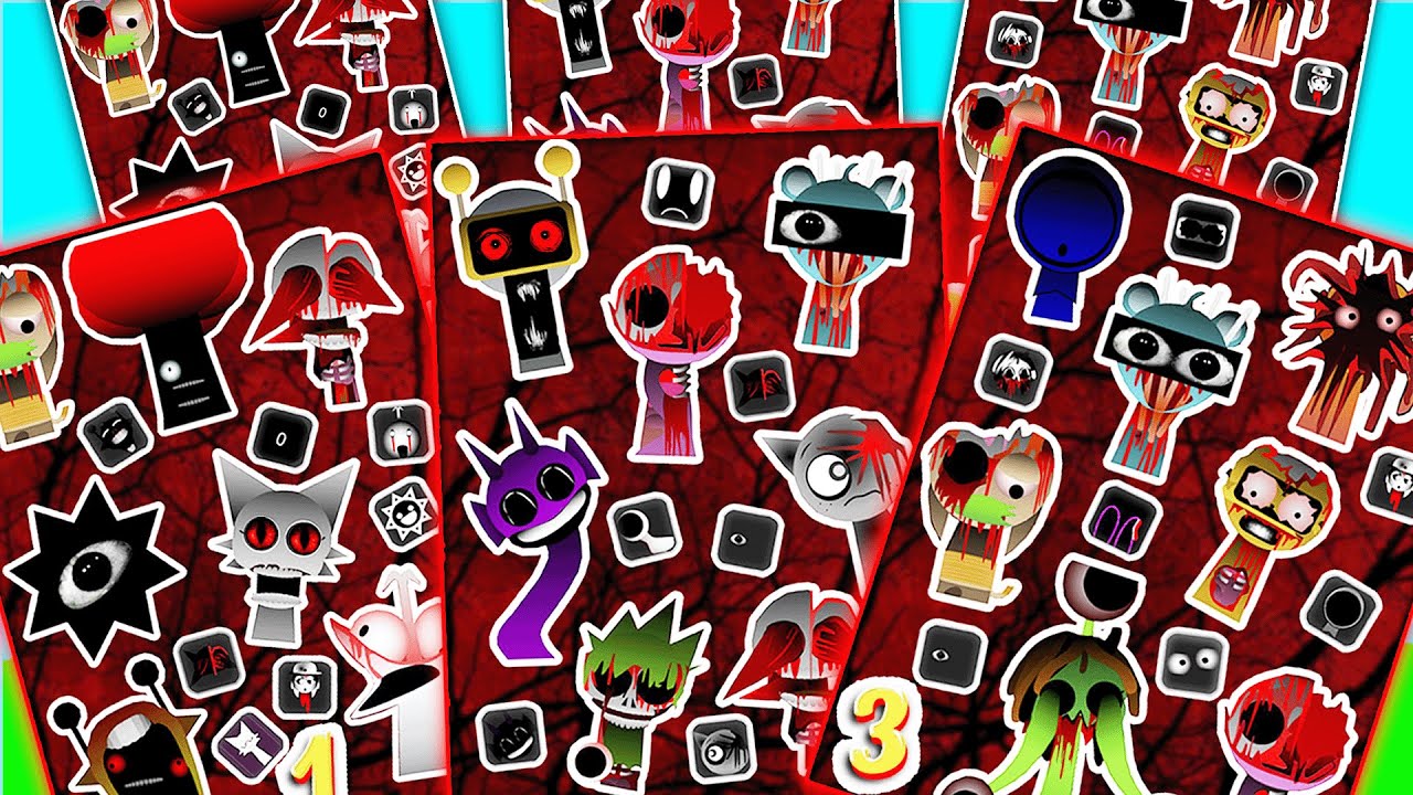 🎹 Sprunki INCREDIBOX - Phase 3 | STICKERS + GUESS GAME! [DIY] | Sticker book 🌈