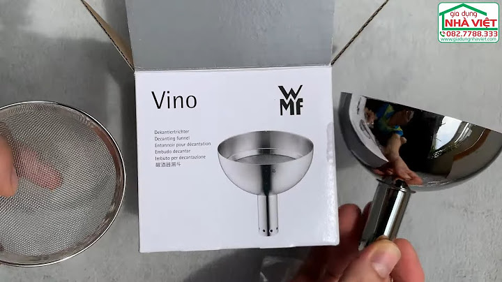Phễu inox rót rượu 9cm có lọc WMF Vino 0658446040 Cromangan 18/10