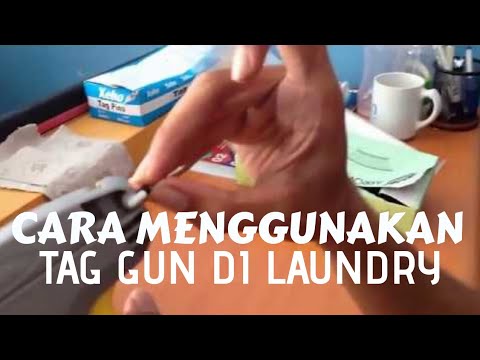 CARA MENGGUNAKAN TAG GUN DI LAUNDRY