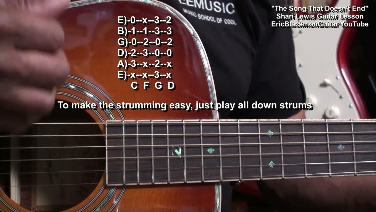 How To Play THE SONG THAT DOESN'T END Shari Lewis/Lambchop & Charlie