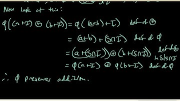62 Second Isomorphism Theorem Part3: phi is a ring homomorphism