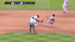 De La Rosa catches Torres stealing second