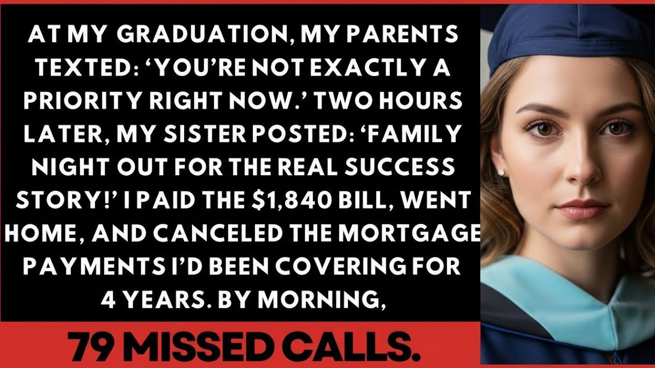 ‘You’re Not Exactly A Priority Right Now,’ My Parents Texted As I Sat Alone At My Graduation Dinne