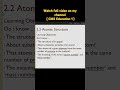 Atomic Structure ! #chemistryclass #chemistry #chemistryeducation