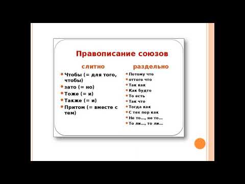 Правописание союзов практикум 7 класс конспект урока