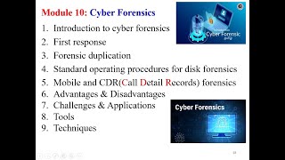 Module 10 Cyber Forensics   Cyber Security